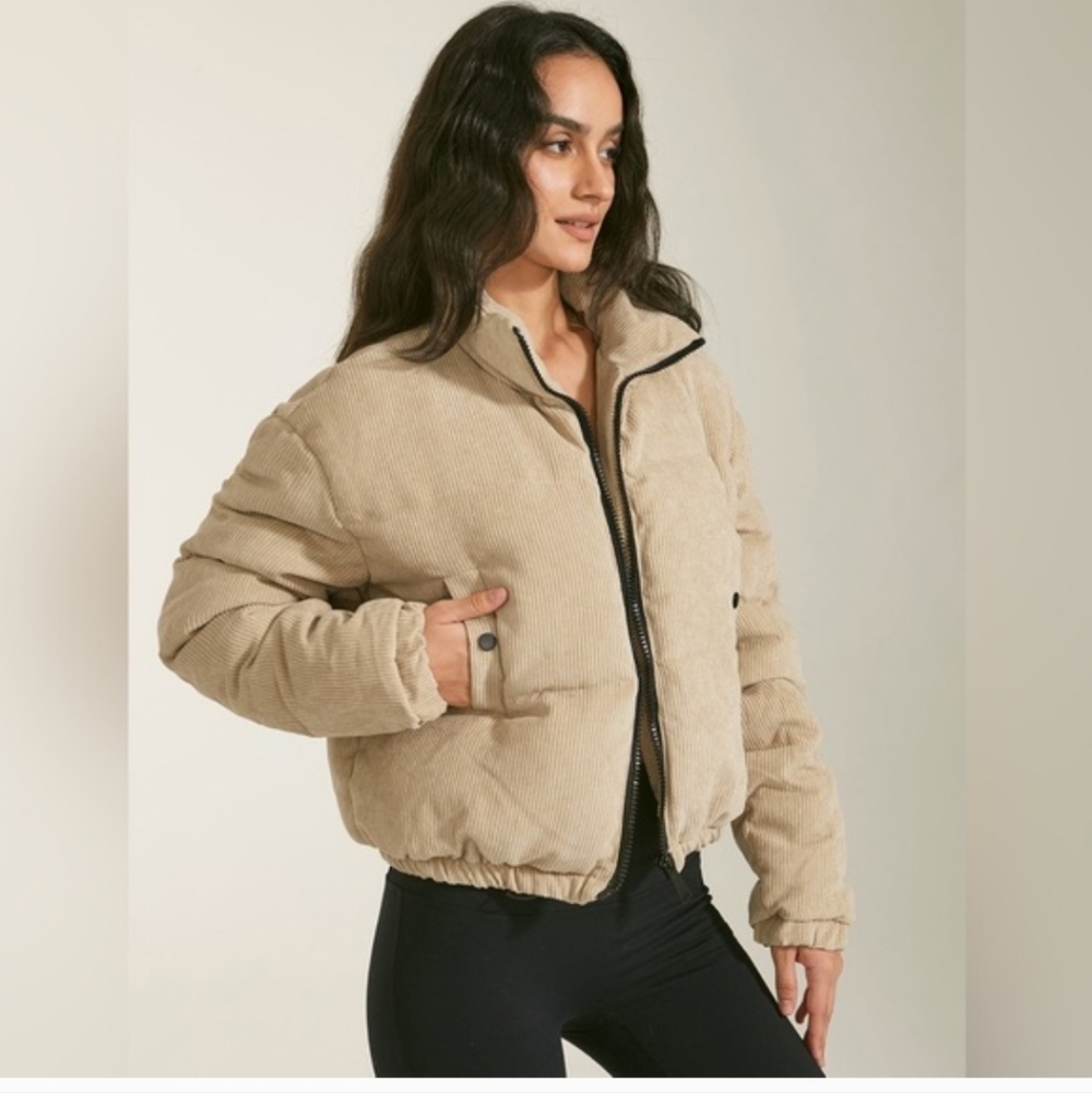 Commense Beige Puffer Jacket